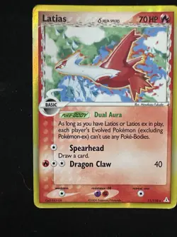 Pokemon Latias 11/110 Holon Phantoms Delta Species Holo Rare TCG Card - Image 1