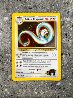 Pokemon TCG Cards Erika's Dragonair 4/132 Gym Heroes Holo Rare * SWIRL * - Image 1