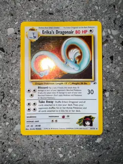 Pokemon TCG Cards Erika's Dragonair 4/132 Gym Heroes Holo Rare * SWIRL * - Image 3