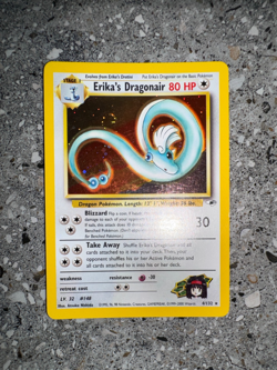Pokemon TCG Cards Erika's Dragonair 4/132 Gym Heroes Holo Rare * SWIRL * - Image 4