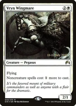 FOIL Vryn Wingmare SP Prerelease Promos MTG Magic the Gathering White Eng Card - Image 1