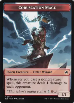 Coruscation Mage Token Bloomburrow #17 NM MTG BLB - Image 1