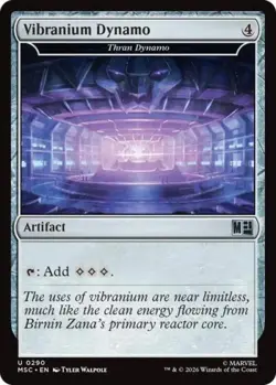 ~ Vibranium Dynamo - Thran Dynamo ~ NM ~ Commander: Marvel Super Heroes ~ MTG ~ - Image 1