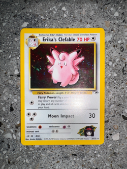 Pokemon TCG Cards Erika's Clefable 3/132 Gym Heroes Holo Rare - Image 4