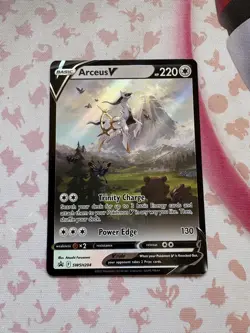 Arceus V SWSH204 Alt Art Promo Holo Ultra Rare Pokemon Cards TCG MINT #1 - Image 1