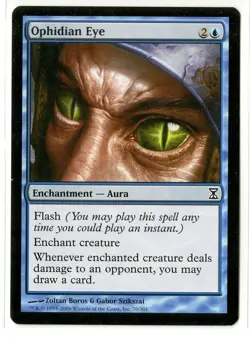 Magic the Gathering MTG Time Spiral #70 Ophidian Eye Blue Common NM - Image 1