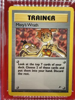 CGC 10 GEM MINT Waifu Pokemon Gym Heroes Misty's Wrath Trainer 114/132 2000 TCG - Image 2