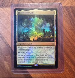 Three Tree City *** Prerelease FOIL *** - MTG BLB Bloomburrow - NM/MINT - Image 1