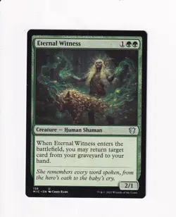 2021 MTG MAGIC COMMANDER: INNISTRAD: MIDNIGHT HUNT ETERNAL WITNESS - Image 1