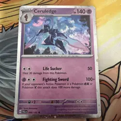 Ceruledge 098/193 Rare Cosmo Holo Pokemon Scarlet & Violet Paldea Evolved 98/193 - Image 1