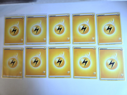 Pokemon TCG Base Set 10-Card Energy Lot Lightning Energy EN Regular - Image 1