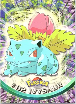 Ivysaur #2 Topps Trading Cards Series 1 Pokemon Lightly Played - Image 1