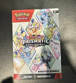 Pokemon TCG Prismatic Evolutions Booster Bundle 6 Packs Sealed - Image 1