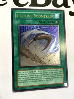 YUGIOH - CYCLONE BOOMERANG - SOI-EN042 - ULTIMATE RARE - NM - SHADOW OF INFINITY - Image 2