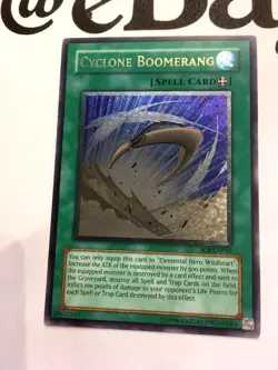 YUGIOH - CYCLONE BOOMERANG - SOI-EN042 - ULTIMATE RARE - NM - SHADOW OF INFINITY - Image 3