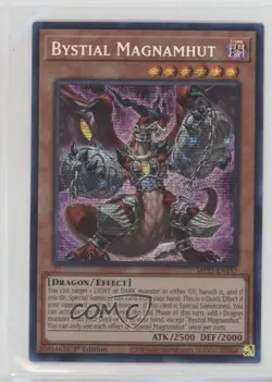 Bystial Magnamhut Prismatic SE 1st Ed. YuGiOh 25th Anniversary Dueling Heroes - Image 1