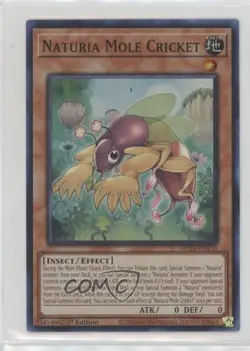 Super Rare - Naturia Mole Cricket 1st Ed. YuGiOh 25th Anniversary Dueling Heroes - Image 1