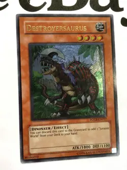 YUGIOH - DESTROYERSAURUS - FOTB-EN017 - ULTIMATE RARE - NM FORCE OF THE BREAKER - Image 2