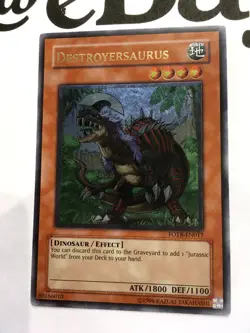 YUGIOH - DESTROYERSAURUS - FOTB-EN017 - ULTIMATE RARE - NM FORCE OF THE BREAKER - Image 3