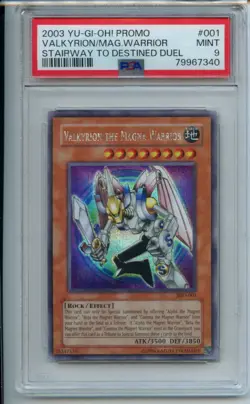 2003 YuGiOh SDD-001 PSA 9 PROMO VALKYRION THE MAGNA WARRIOR #SDD001 - Image 1
