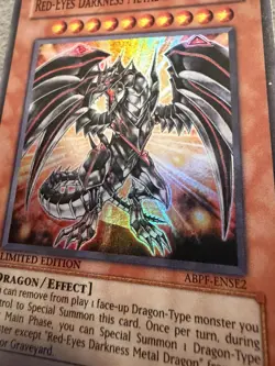 Yu-Gi-Oh Red-Eyes Darkness Metal Dragon ABPF-ENSE2 Super Rare Limited Ed - LP - Image 2