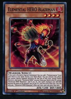 Elemental HERO Blazeman - LEHD-ENA16 - Common - 1st Edition - Yugioh - Image 1