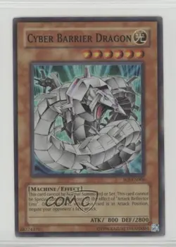 Cyber Barrier Dragon Unlimited YuGiOh Shadow of Infinity #SOI-EN006 2006 READ - Image 1