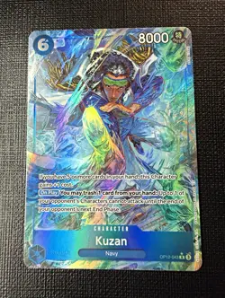 Bandai One Piece CCG Kuzan OP12-043 Legacy of the Master Rare Foil Alt Art - Image 1