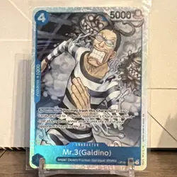 Bandai One Piece Card Game Mr. 3 (Galdino) OP02-054 Alt Art SR Foil 5000 - Image 1
