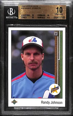 1989 Upper Deck Randy Johnson #25 BGS 10 Star Rookie - Image 1