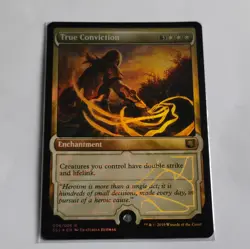 MTG True Conviction Foil, English Signature Spellbook: Gideon 006/008 Rare White - Image 1