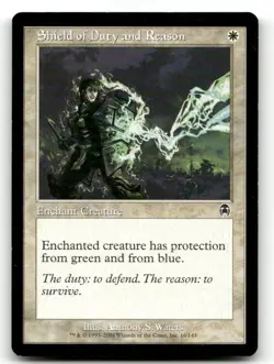Shield of Duty and Reason 16 C Apocalypse Magic: The Gathering NM - Image 1