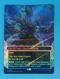 Mtg Celestial Colonnade (0097) (Borderless) (Galaxy Foil) Edge of Eternities - Image 1