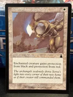 Urza's Destiny Mask of Law and Grace MTG Magic the Gathering NM UP - Image 1