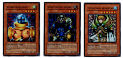 YuGiOh The Falsebound Kingdom Promo - TFK 001 002 003 Cipher-Soldat - EX/NM - Image 1
