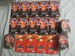 One Piece Lot OP-13 Carrying on His Will OP-16 The TIme of Battle Booster Packs - Image 1