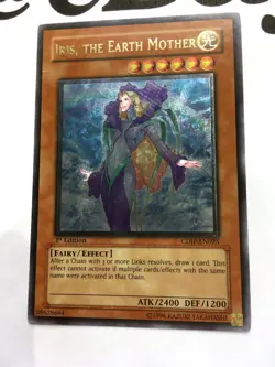 YUGIOH - IRIS, THE EARTH MOTHER - CDIP-EN025 - 1ST ED - ULTIMATE RARE - NEAR M - Image 3