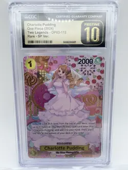 One Piece Card Game Charlotte Pudding OP03-112 SP Rare Foil CGC 10 - Image 1