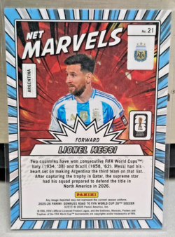 LIONEL MESSI Net Marvels Team Argentina World Cup 2026 Soccer 2025-26 Donruss - Image 2