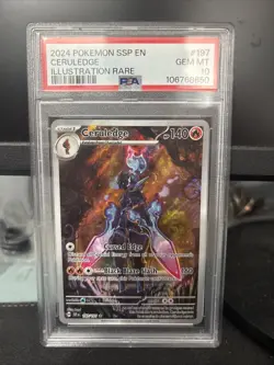 Pokemon TCG Ceruledge Illustration Rare Surging Sparks 197/191 PSA 10 - Image 3