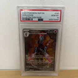 Pokemon TCG Ceruledge Illustration Rare Surging Sparks 197/191 PSA 10 - Image 1