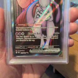 Team Rocket's Mewtwo EX 213/182 PSA 10 destined Rivals Pokemon Card Game - Image 3