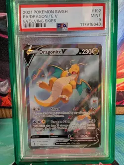 Dragonite V (Alternate Full Art) 192/203 SWSH07: Evolving Skies Holo - Image 1