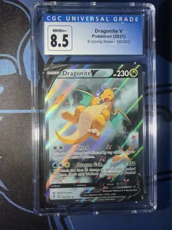 Dragonite V (Alternate Full Art) 192/203 SWSH07: Evolving Skies Holo - Image 1