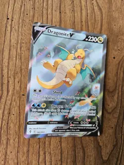 Dragonite V Alternate Full Art 192/203 SWSH07: Evolving Skies Holo HP - Image 3