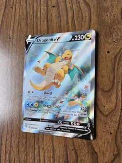 Dragonite V Alternate Full Art 192/203 SWSH07: Evolving Skies Holo HP - Image 4
