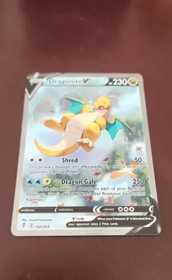 Dragonite V (Alternate Full Art) 192/203 SWSH07: Evolving Skies Holo - Image 2