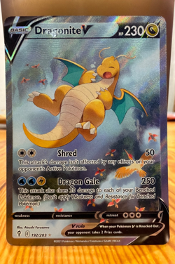Dragonite V (Alternate Full Art) 192/203 SWSH07: Evolving Skies Holo - Image 1