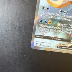 Dragonite V (Alternate Full Art) 192/203 SWSH07: Evolving Skies Holo NM - Image 2