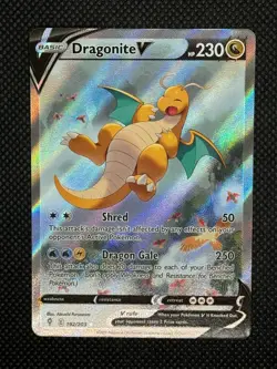 Dragonite V (Alternate Full Art) 192/203 SWSH07: Evolving Skies Holo NM - Image 1
